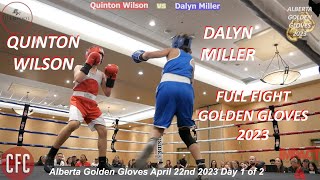 Quinton Wilson vs Dalyn Miller TKO Alberta Golden Gloves 2023  Impact Boxing boxing fight tko [upl. by Lletnahs]