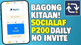 SOCIALAF APP  KADA UPLOAD MO NG PICTURE OR VIDEOS PWEDE KA KUMITA NG PERA DAILY WALANG INVITE TO [upl. by Adroj334]