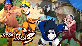 ALL MY REAL NINJAS STAND UP  NARUTO ULTIMATE NINJA 3  GENIN TRAINING  LEAF DESTRUCTION ARC [upl. by Dnalyr110]