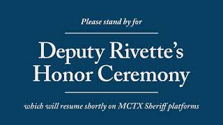 MCSO Deputy Charles Rivettes Funeral Service [upl. by Sim]