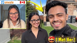 OMEGLE TO CANADA✈️😍OMEGLE TO REAL LIFE 😍FINALLY I MET HER IN REAL LIFE 💖😍 ItsKunal Vlog [upl. by Adalbert517]