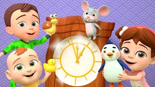 Hickory Dickory Dock Song for Kids  Fun Nursery Rhymes for Children [upl. by Erv]