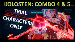 Kolosten Erosion Sphere  Combo Trial Characters Only Difficulty 4 amp 5  Honkai Impact 3 [upl. by Llydnek144]