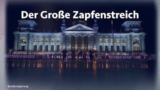 Was ist der große Zapfenstreich Angela Merkel von Bundeswehr verabschiedet [upl. by Dragelin]