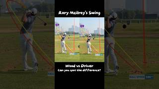 RORY McILROYS Wood vs Driver Swing Difference [upl. by Chlori729]