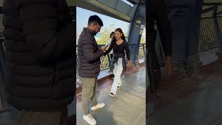 Cute couple goals hindisong huging couplegoals funny huggingstrangers relationshipadvice love [upl. by Sedlik]