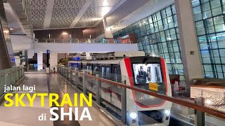 Skytrain Kalayang Bandara Soekarno Hatta beroperasi lagi‼️ Walk Around SHIA railway station to T3 [upl. by Naimerej]