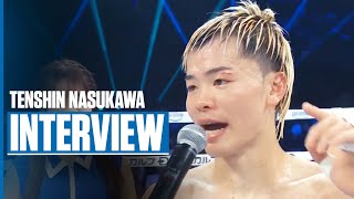 Tenshin Nasukawa Celebrates Win amp Talks World Titles  INTERVIEW [upl. by Hobey]