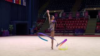 Rin Keys USA Gymnastics Ribbon Irina Deleanu Cup 23 May 2021 [upl. by Granniah933]