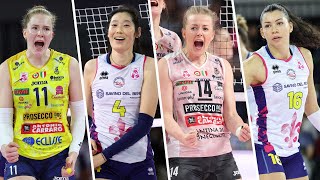 ALL quotMEGA RALLYquot of Scandicci vs Conegliano in Regular Season  Lega Volley Femminile 202324 [upl. by Imled]