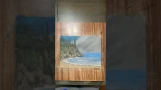 ￼drawing seascape beach scenery pastel landscape art artist artwork arte travel draw [upl. by Mick]