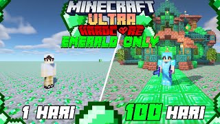 100 Hari di Minecraft ULTRA HARDCORE tapi Emerald Only [upl. by Longfellow172]