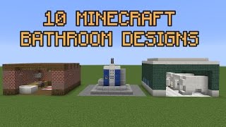 10 Minecraft Bathroom Designs [upl. by Yert828]