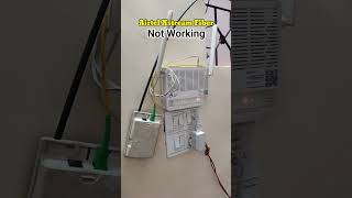 Airtel Xstream Fiber Broadband not working problem  Red Light issue shorts airtelxstreamfiber [upl. by Arec344]