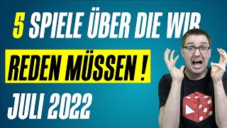 5 Brettspiele im Juli 2022 über die wir reden müssen [upl. by Goulden]