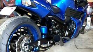 zx14 exhaust  brocks short meg  no baffle [upl. by Flita469]