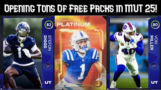 Crazy Pulls Opening Tons of Free Packs and How To Earn Them In Madden Ultimate Team 25 [upl. by Alanson]