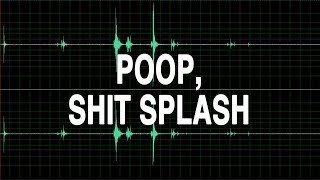 Poop shit splash sound effect  BEHIND THE SCENES video in the description [upl. by Enttirb750]