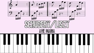 SchubertLiszt  Ave Maria Piano Version  Sheet Music [upl. by Naynek958]