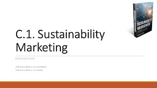 Sustainability Management Sustainability Marketing [upl. by Marice]