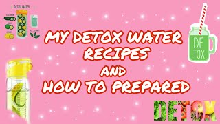 DETOX WATER RECIPE FOR LOSS BELLY AND FOR WEIGHT LOSS  TAGALOG  Mich SJ [upl. by Myrlene]