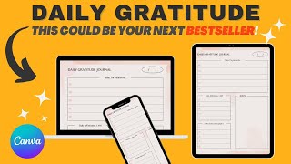 Canva Tutorial Design Your Own Gratitude Journal in Minutes [upl. by Lesli621]