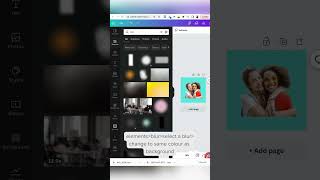 Blur the edge of of photo in Canva [upl. by Ayokahs]