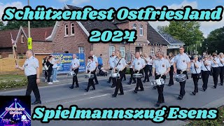 Schützenfest Ostfriesland 2024  Spielmannszug Esens Highlights [upl. by Alix504]