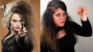 Bellatrix Lestrange Makeup and Hair Tutorial  Harry Potter [upl. by Calloway]