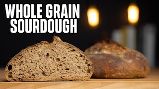 100 WHOLE WHEAT SOURDOUGH BREAD RECIPE [upl. by Gabriele682]