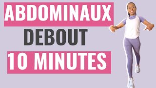 Abdominaux debout meilleurs exercices 10 minutes  50 ans en forme [upl. by Edniya40]