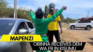 Oga Obinna Receives Dem Wa Facebook With Big Hug After Arriving In Kisumu [upl. by Assenay]