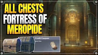 ALL Chests in Fortress of Meropide  Credit Coupons 【Genshin Impact】 [upl. by Babette]