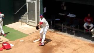 Roy Halladay in bullpen 6202010 [upl. by Eenal84]