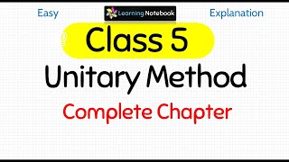 Class 5 Unitary Method [upl. by Ahcsropal]