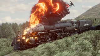 No 4014 Big Boy Train Crash Animation Short Film [upl. by Oinotnaocram129]