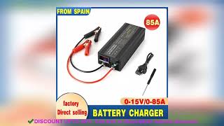 ✔️Best 100A 60a 85A 12v Smart Battery Charger 30A 20A Fast Charger with Adjustable Cur [upl. by Adur]