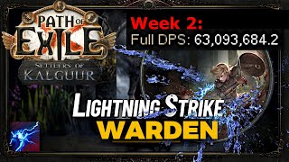 63M DPS Warden Lightning Strike 325 POE  UPDATE [upl. by Richara664]