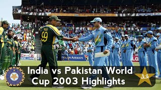 India vs Pakistan  World Cup 2003  at centurion [upl. by Ellersick]