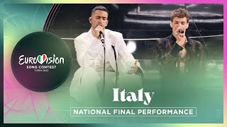 Mahmood amp BLANCO  Brividi  Italy 🇮🇹  National Final Performance  Eurovision 2022 [upl. by Demodena]