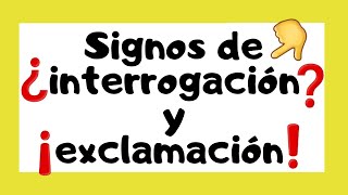 ¿Qué son los signos de INTERROGACIÓN Y EXCLAMACIÓN❓❗ [upl. by Ty]