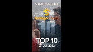 shorts Schlager Charts Top 10 vom 07072022 im Schnelldurchlauf 🔥😍 [upl. by Idnir]