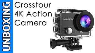 Crosstour 4K Action Camera Unboxing [upl. by Meakem890]