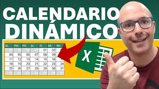 ✅ CALENDARIO DINÁMICO EN excel [upl. by Infield]