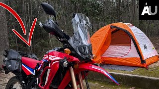 Moto Camping And Off roading with the Honda CRF300L Rally  CAN IT HANG [upl. by Nebeur128]