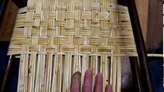 How to Weave Wide Binding Cane in the Herringbone Pattern [upl. by Clarette]