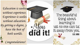 best graduation quotes  quotes on graduation [upl. by Wager21]