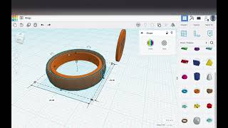 Sizing a Ring in Tinkercad [upl. by Notniuqal91]