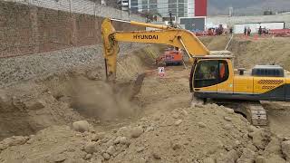 Excavación de banqueta en muros anclados  Proceso constructivo [upl. by Sasha]