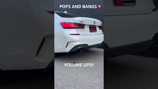 Pops and Bangs From The 2020 BMW M340i 🔥 bmw exhaust trend fyp [upl. by Cadman292]